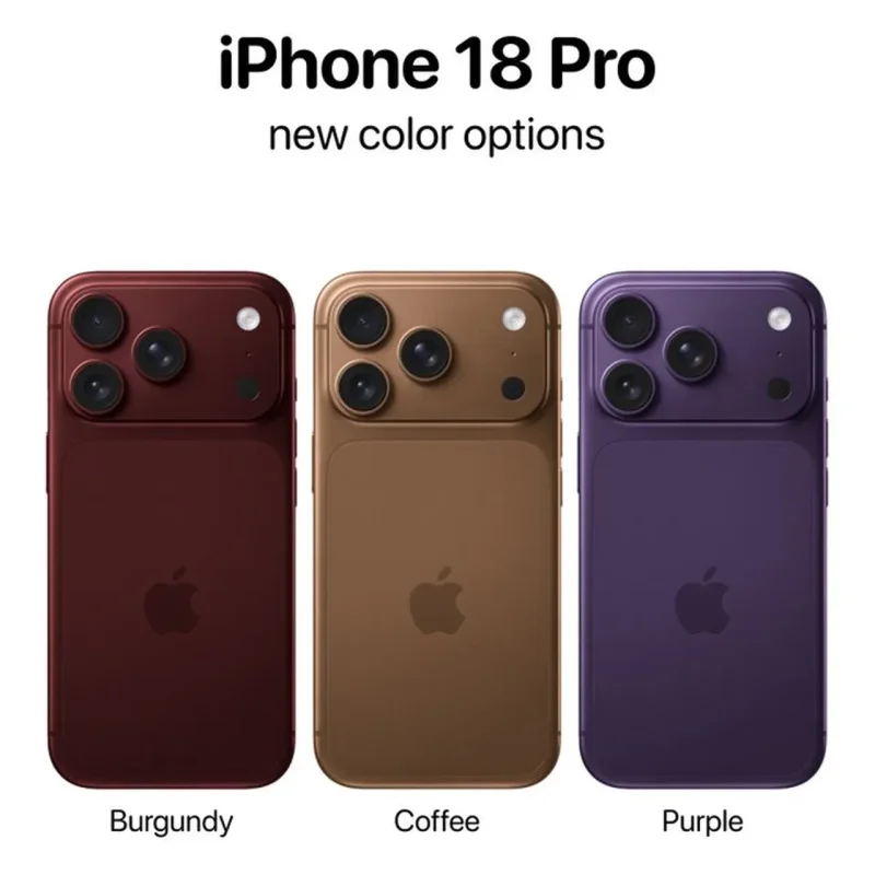 iPhone 18 Pro’da Renk Devrimi İddiası: Apple Üç Yeni Tonu Test Ediyor