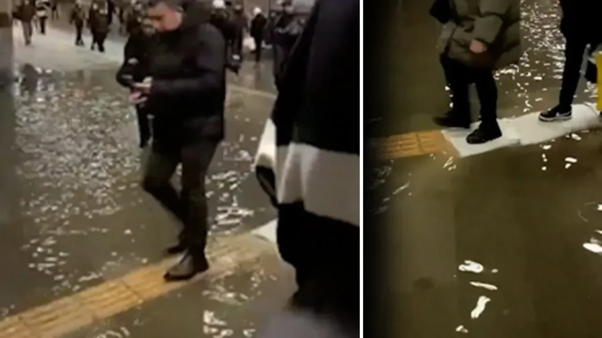 MECİDİYEKÖY’DE METRO ALT GEÇİDİNİ SU BASTI: VATANDAŞLAR GERİ DÖNDÜ
